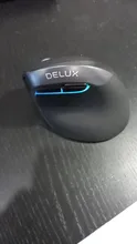 Delux-Ratón inalámbrico M618 Mini con Bluetooth 4,0, mouse dual vertical, ergonómico y recargable, clic silencioso para ordenador