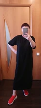 Casual Dress Short-Sleeve Maxi Befree Black Plus-Size Cotton Women Ladies Xxxl 4xl 5xl