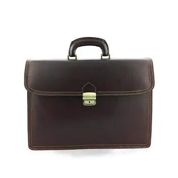 

Vintage leather shoulder bag 40x12x30 cm