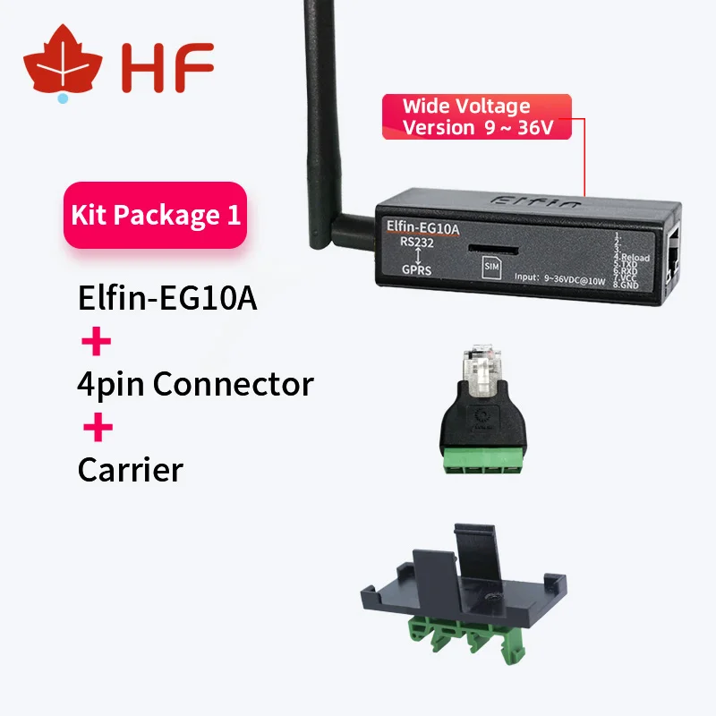 Наименьшее устройство HF Elfin EG10A 9 ~ 36 В с последовательным портом подключение к