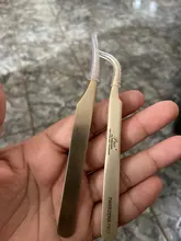 Alicates de extensión de pestañas, pinzas de extensión de pestañas profesionales de acero inoxidable de alta precisión, herramienta de pinzas de maquillaje