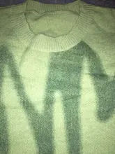 Suéter de punto con estampado verde para mujer, suéter Vintage de rayas verdes, jerséis de gran tamaño, ropa de calle, jerséis largos holgados, Sueter