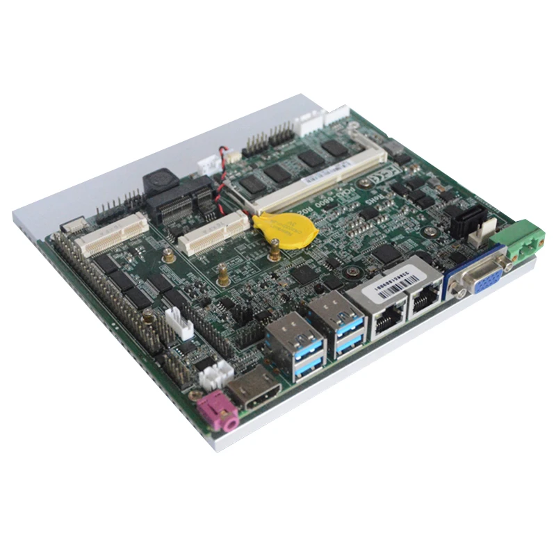 US $206.15 Fanless Mainboard Intel LGA1151 SKYLAKES 6th 7th Gen Intel Core I5 I7 Dual Ethernet Ports Nini Thin Itx Industrial Motherboard