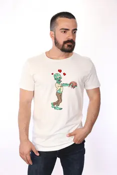 

Angemiel Wear Dear The Boiler Gift Brain Zombies Cotton White Lovers T-shirt