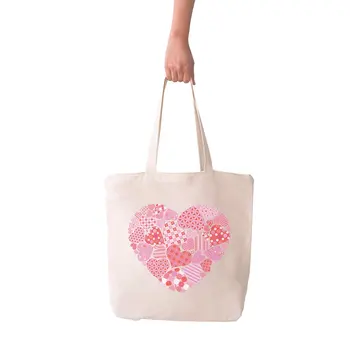 

Angemiel Bag Big Pink Pattern Heart Shopping Beach Tote Bag