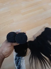 Funky chica Malasia recto de oreja a oreja, cierre Frontal de malla con 3 mechones de cabello Remy 28 30 pulgadas extensiones de cabello humano mechones con Frontal