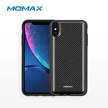 

Magnetic case with external battery Momax Q. power pack 6000mAh carbon fiber for iPhone Xs Max