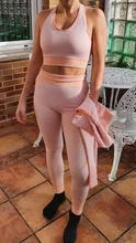 Suits Gym Clothing Gym-Set Yoga-Bra Running-Clothes Leggings Women Seamless Sport Fitness