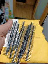 10 Uds 40 Pin 1x40 sola fila macho y hembra 2,54 conector de pines divisible de para Arduino negro