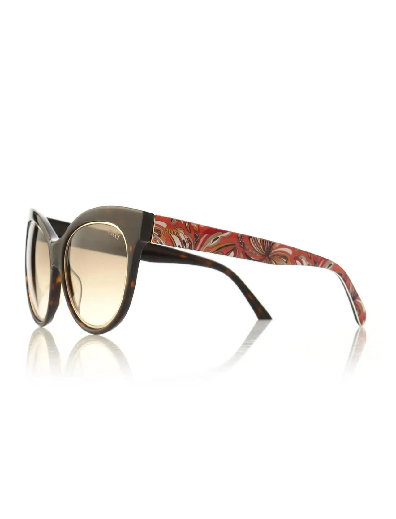 

Women's sunglasses ep 0024 56f bone Brown organic butterfly cat eye 55-17-140 emilio pucci