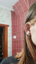 Pendientes Punk sin Piercing para el cartílago, pendientes con Clip para la oreja, para mujeres y niñas