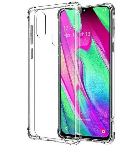 Гелевый Чехол-подставка для samsung A40 | усиленные углы антишоковая защита