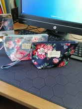 FUDEAM-bolsa de viaje con patrón de pájaro y rosa para mujer, bolsa de almacenamiento de artículos de tocador, organizador de Impermeable bolsa de cosméticos, portátil