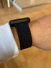 Correa de nailon trenzado para Apple Watch, correa elástica de 44mm, 40mm, 42mm y 38mm, serie iWatch 3, 4, 5, SE, 6