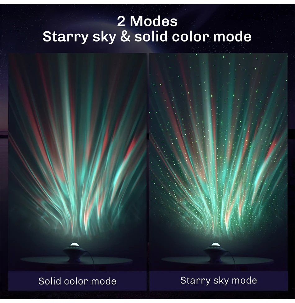 Galaxy Projector Starry Sky Aurora Projectors UFO Night Light Lamp Home Room Decor Decoration Bedroom Decorative Luminaires Gift home depot dinosaur light