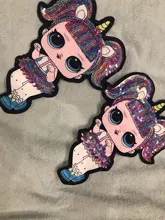 LOL surprise-pegatinas de ropa de muñecas para niñas, parche decorativo bordado para fiesta de cumpleaños