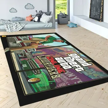 

Gta 5 Online Lowriders Patterned Carpet ,Non Slip Floor Carpet,Teen's Carpet,Turkish Rug