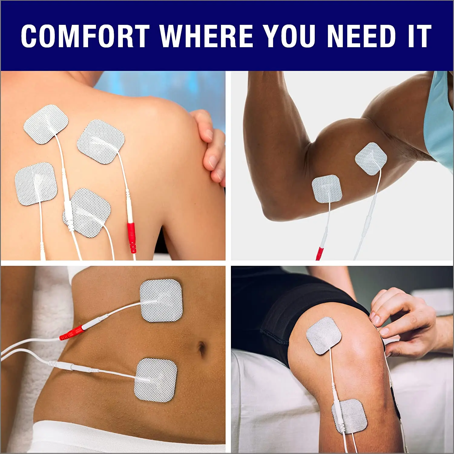 New Muscle Stimulator Electrode Pads Non-woven Fabric Self Adhesive Replacement Pads for Tens Digital Therapy Dcool Machine