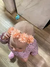 Cinta de cabello con flores para bebé lazos para chicas cintas para el pelo, bebés para bebé niñas niños diademas turbante recién nacido Haarband bebé accesorios para el pelo