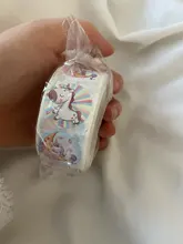 Pegatina con figura de unicornio de dibujos animados para niños, etiqueta de regalo de recompensa para niños, pegatina de 500 cm, 2,5 Uds. Por rollo