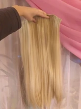 Blonde Hair Synthetic-Hair-Extension False Clip-In Brown Straight Black Long Women WERD