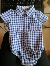 Sanlutoz-monos de algodón para bebés, ropa de moda para recién nacidos, de manga corta, a cuadros, de verano