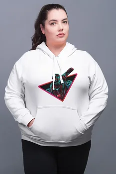 

Angemiel Wear Fighting Machine White Women 'S Hooded Sweatshirt