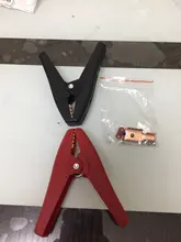 Alligator-Clip Electrical-Clips-Clamps Car-Battery Crocodile 100A Durable Insulated Red