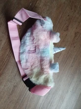 Riñonera con diseño de unicornio para mujer, Cangurera de felpa con diseño de dibujos animados, para teléfono bolso de viaje, monedero, 2021