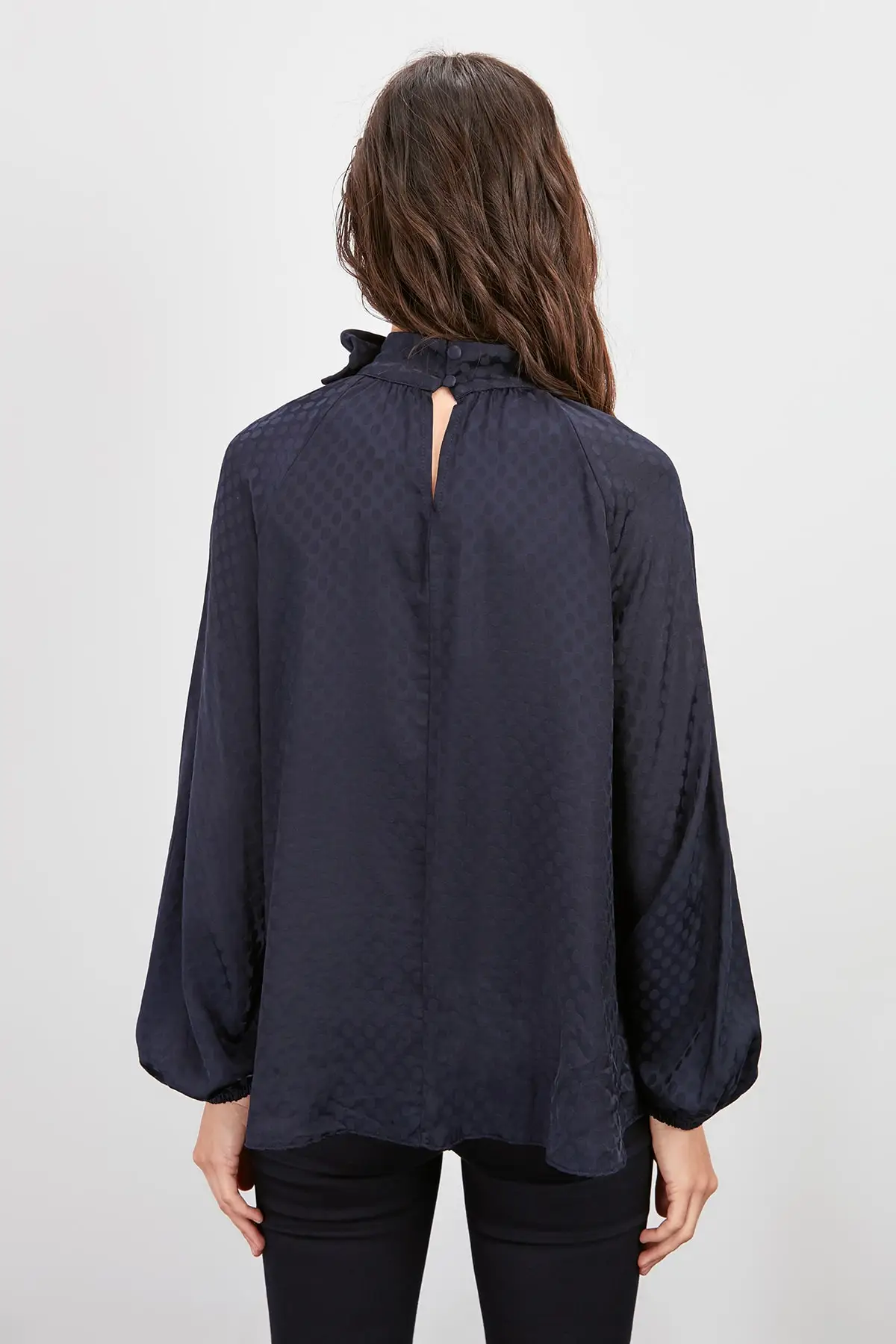Trendyol шнуровка подробная Bluz TWOAW20BZ1072