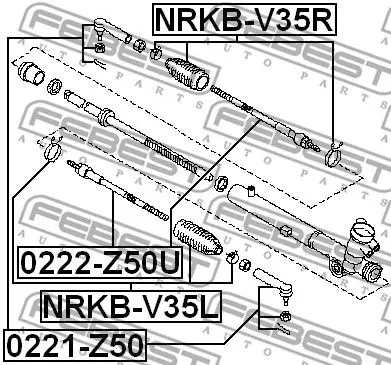 Наконечник рулевой(NISSAN MURANO Z50 2002-2007) FEBEST FEBEST 0