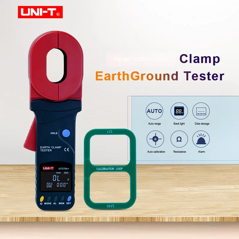 Digital Display Clamp Earth Ground Tester UNIT UT276A+ UT278A+ Clamp