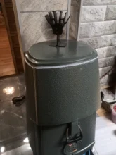 Wood Burner Stove-Fan Fireplace Heat-Powered 4-Blade Log Heat-Distribution Black Home