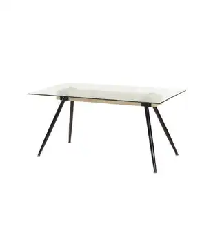 

Dining table Yako crystal legs black color.