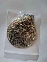 1PC De la flor De la vida budista collar largo cadena semilla De la vida Geometría Sagrada Fleur De Vie De Yoga collar Namasté