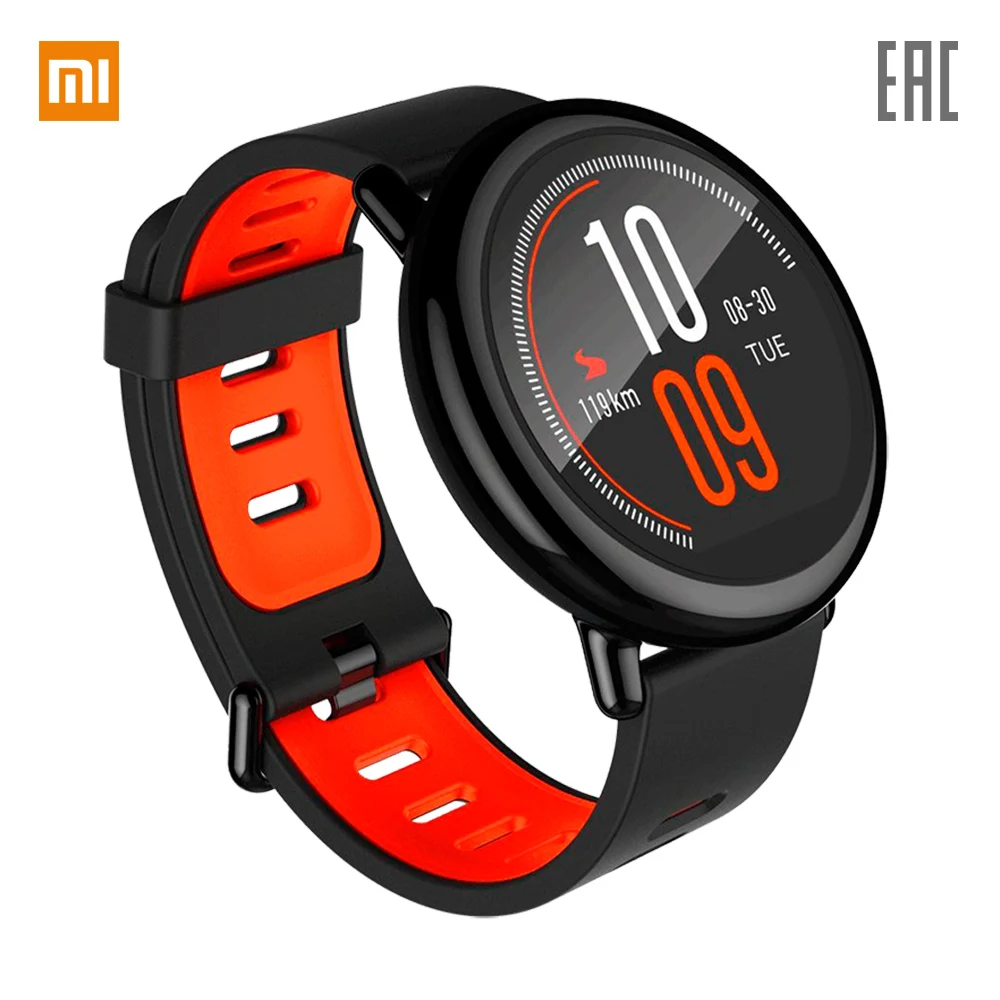 Смарт-часы Xiaomi Amazfit PACE, гарантия РФ, быстрая - Цвет: Черный