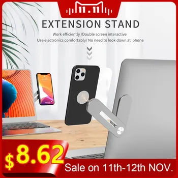 

Folding Shrink Screen Side Mount Bracket Aluminum Magnet Phone Holder Screen Expansion Bracket For Tablet PC Laptop Monitor