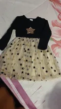 Kids Autumn Winter Dresses for Girls Star Sequins Princess Dress Girls Long Sleeve Party