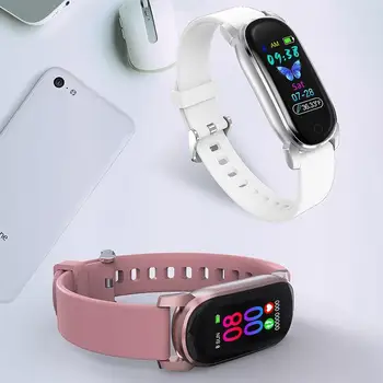 

Smart Watch Bracelet Body Temperature Heart Rate Blood Pressure Health Monitor Tracker Waterproof Men Women Sports Smartwatch