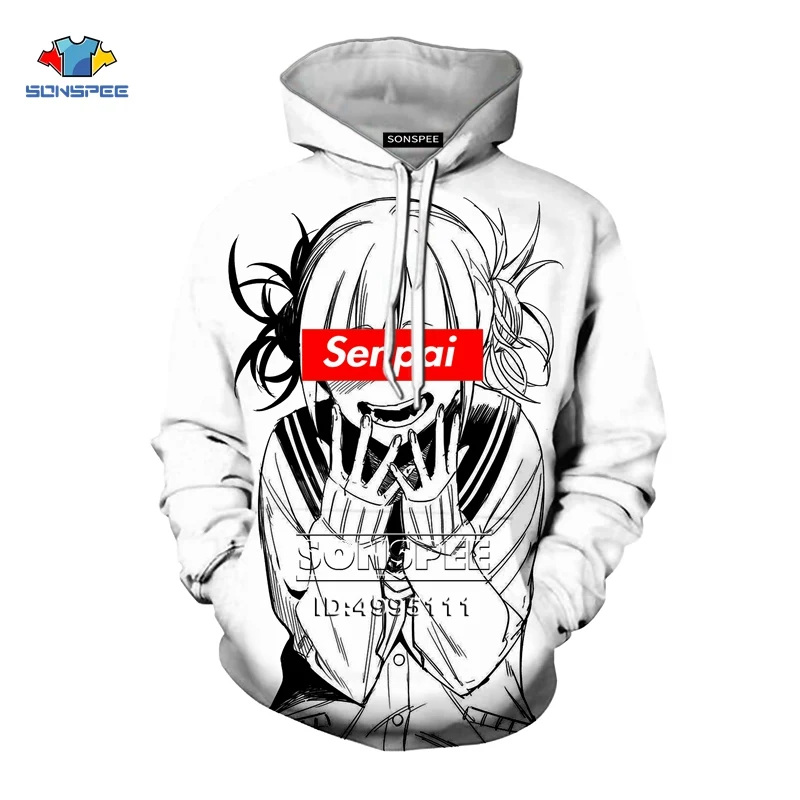 

Funnu Anime Senpai Girls Boys Manga Guys 3D Print Women Casual Hooded Hoodies Men's Sweatshirts Pullovers Autumn Clothes