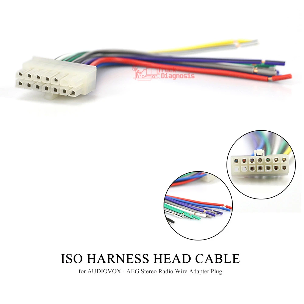 Cable de cabeza de arnés ISO para coche, adaptador de Cable de Radio  Estéreo ALPINE CDA, Conector de cableado, 15 101|Conectores y cables de  diagnóstico de coche| - AliExpress
