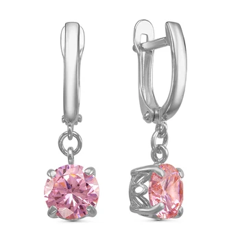 

Silver earrings with cubic zirconia