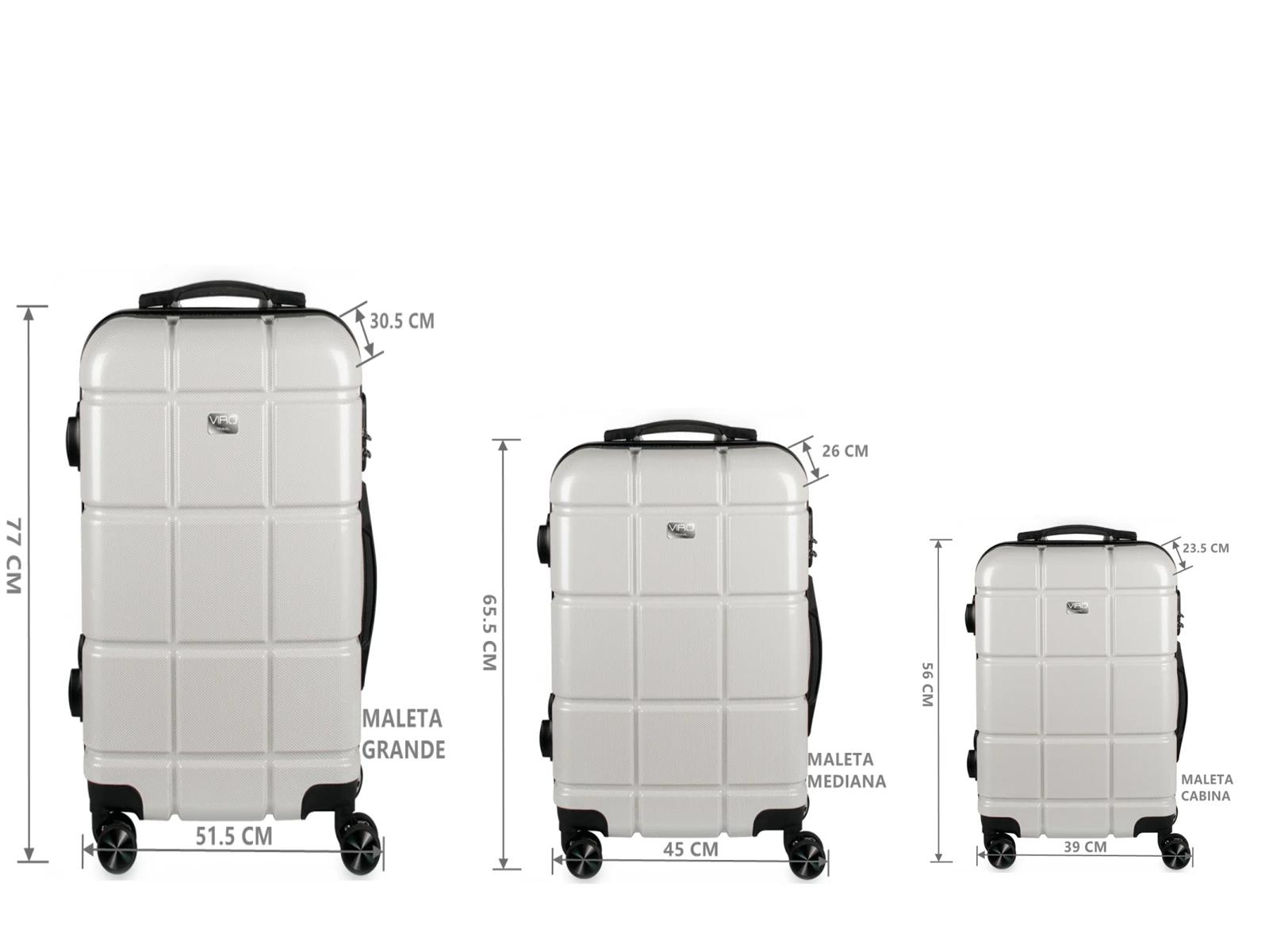 Maletas Viro Travel Con 4 Rotación 360 Grado Ligero y Flexible Viaje Ocio Deporte Avion Tren| - AliExpress