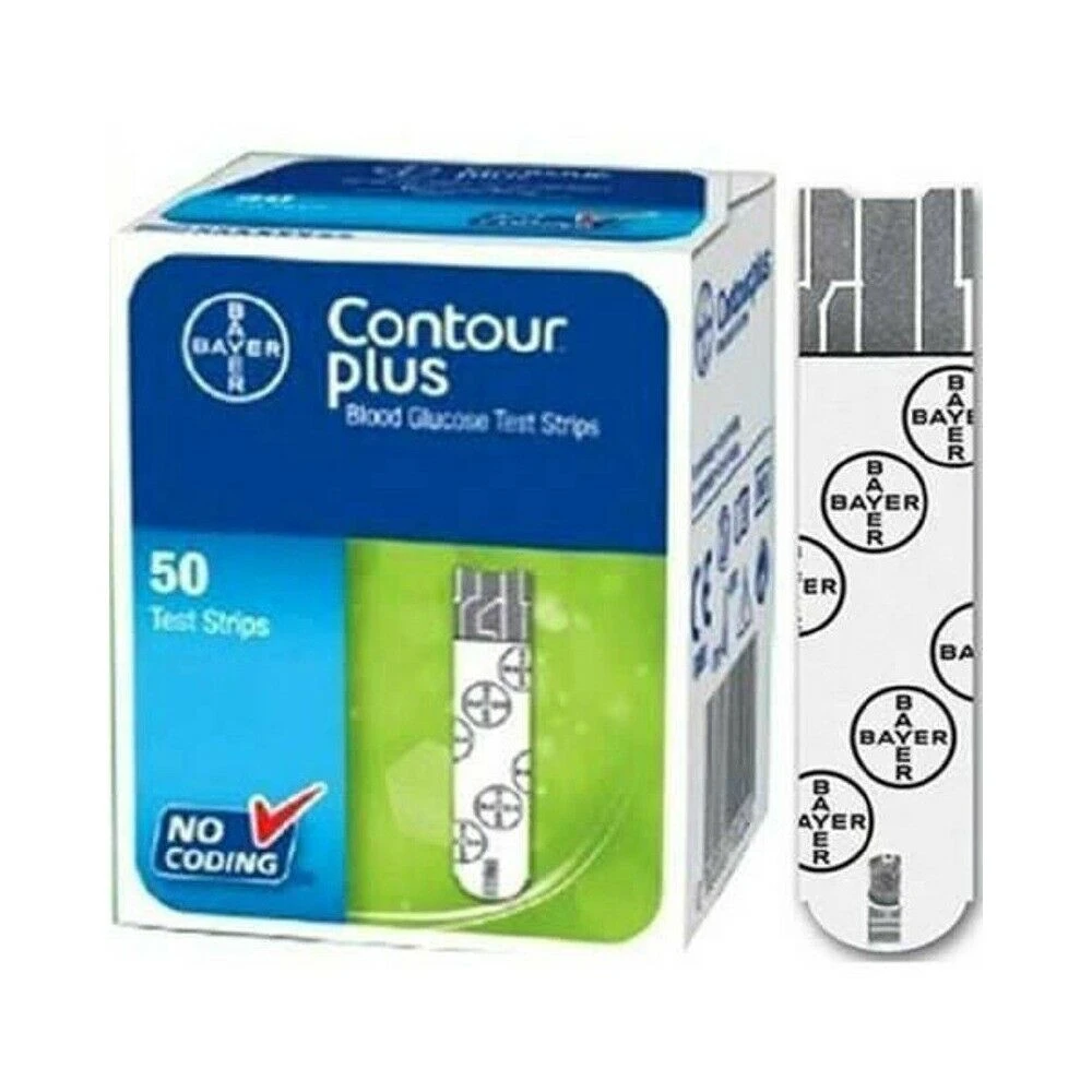 Ascensia Bayer Contour Plus Test Strips 50 100 0 Pcs Exp 22 New Pieces El Products Aliexpress
