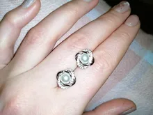 Pendientes de plata de ley 925 con perlas de circonita, pendientes de lujo para mujeres