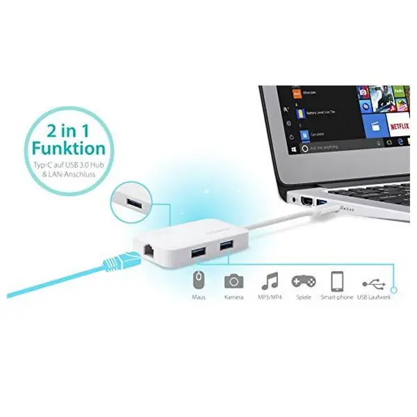 Адаптер USB для Ethernet Edimax EU-4308 USB 3,0