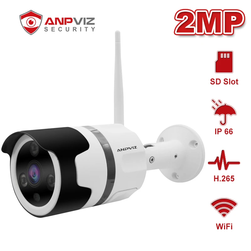 IP-камера Anpviz 2 МП 1080P Wi-Fi ночная версия | Безопасность и защита
