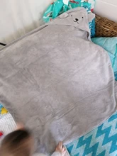 Toalla de baño para bebé, poncho superabsorbente, toalla con capucha bordada de dibujos animados para recién nacido, bata de baño de secado rápido para playa y Spa
