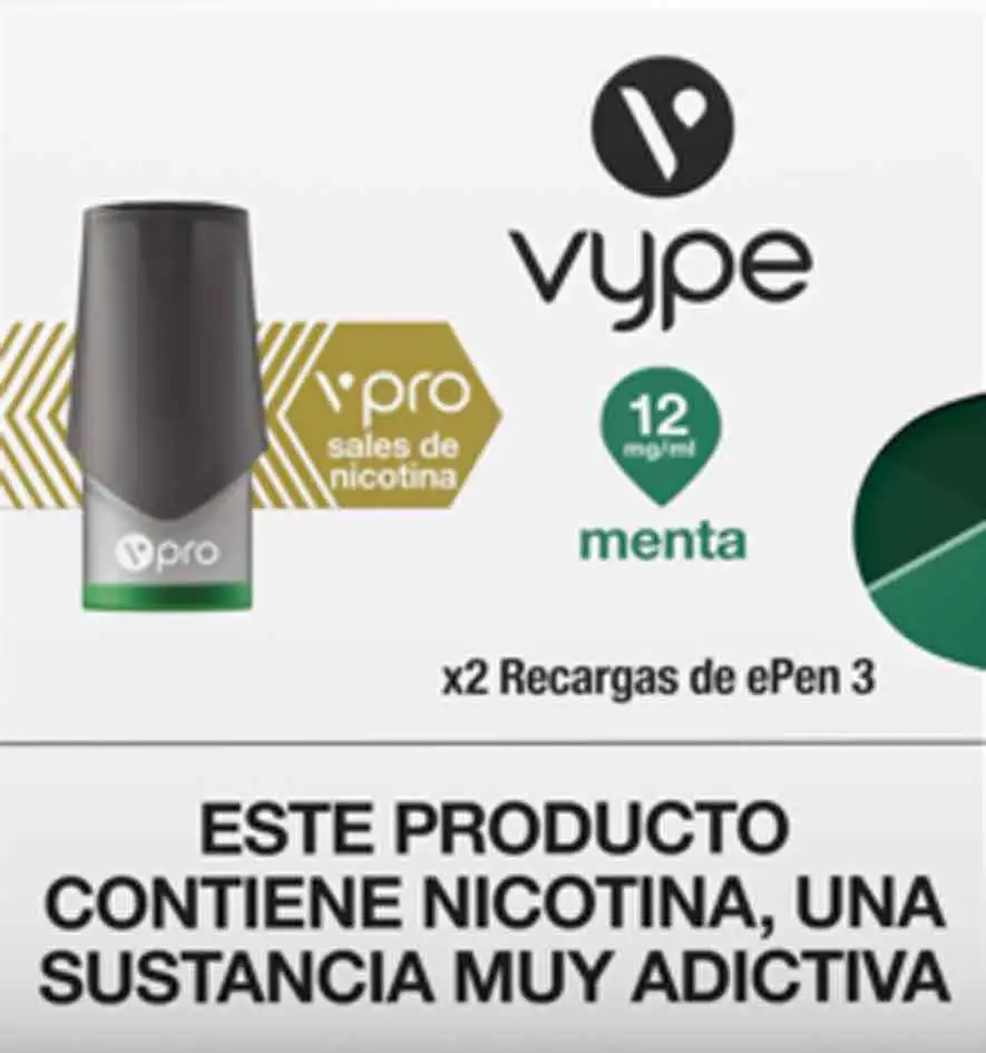 RECARGA CAPSULAS POD VYPE EPEN MENTA 12mg/ml