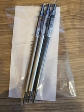 JIANWU-Conjunto de lápices mecánicos de 0,5mm y 0,7mm con textura de metal, Set de 3 unidades, material plástico para oficina